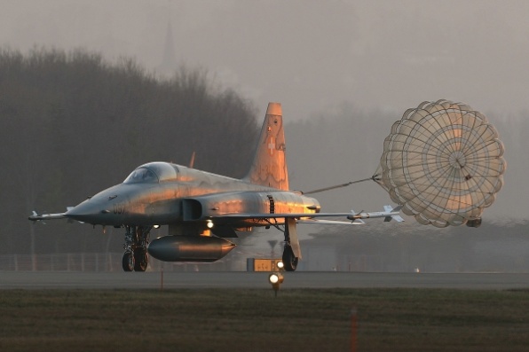 Rückkehr von der Mission im schönsten Abendlicht