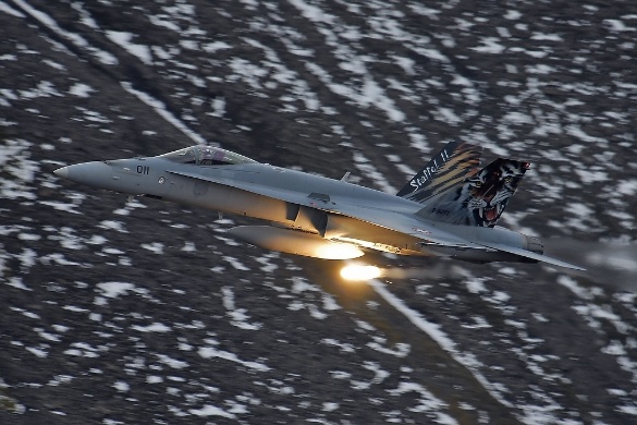 Tiger-Hornet mit Feuerwerk
