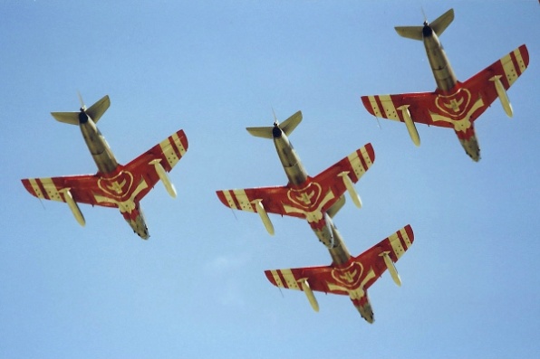 Patrouille Suisse mit Hawker Hunter